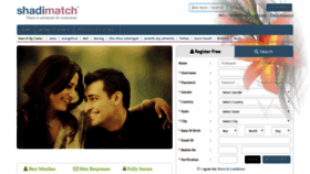 What Shadimatch.com website looked like in 2018 (5 years ago)