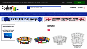 What Splashcrafts.com website looked like in 2018 (7 years ago)