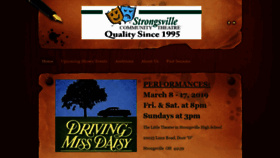What Strongsvillecommunitytheatre.com website looked like in 2018 (5 years ago)