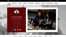 What Sacs.k12.in.us website looked like in 2018 (5 years ago)