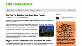 What Solarpanelexposed.com website looked like in 2018 (5 years ago)