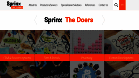 What Sprinx.cz website looked like in 2018 (5 years ago)
