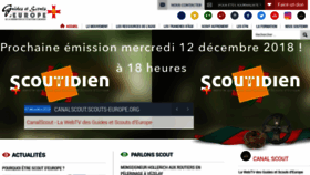 What Scouts-europe.org website looked like in 2018 (5 years ago)