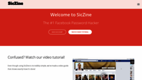 What Siczine.com website looked like in 2018 (5 years ago)