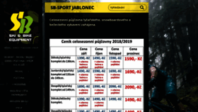 What Sbsport-jablonec.cz website looked like in 2018 (5 years ago)