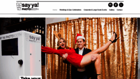 What Sayyaphotobooth.com website looked like in 2018 (6 years ago)