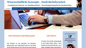 What Studi-bachelorarbeit.de website looked like in 2018 (5 years ago)