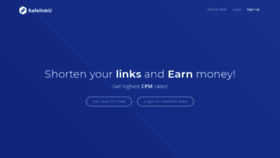 What Safelinku.com website looked like in 2018 (5 years ago)