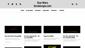 What Starwarsscreencaps.com website looked like in 2018 (5 years ago)
