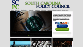 What Scpolicycouncil.org website looked like in 2018 (5 years ago)