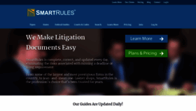 What Smartrules.com website looked like in 2018 (5 years ago)
