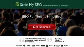 What Scalemyseo.com website looked like in 2018 (5 years ago)