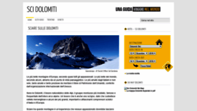 What Scidolomiti.net website looked like in 2018 (5 years ago)