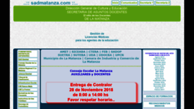 What Sadmatanza.com website looked like in 2018 (5 years ago)
