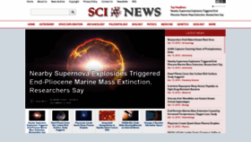 What Sci-news.com website looked like in 2018 (6 years ago)