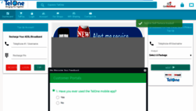 What Selfservice.telone.co.zw website looked like in 2018 (6 years ago)