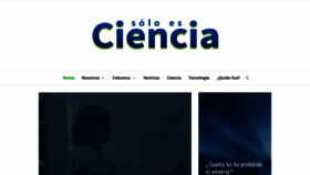 What Soloesciencia.com website looked like in 2018 (5 years ago)