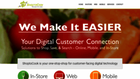 What Shoptocook.com website looked like in 2018 (5 years ago)