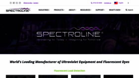 What Spectroline.com website looked like in 2018 (5 years ago)