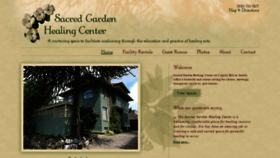 What Sacredgardenhealingcenter.com website looked like in 2018 (5 years ago)
