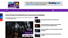 What Senderismoguadalajara.es website looked like in 2018 (5 years ago)