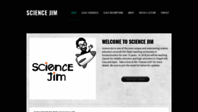 What Sciencejim.com website looked like in 2018 (5 years ago)