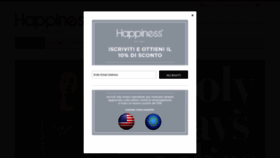 What Shophappiness.com website looked like in 2018 (5 years ago)