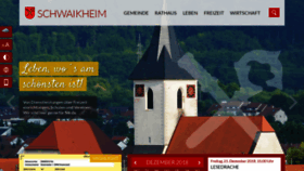 What Schwaikheim.de website looked like in 2018 (5 years ago)