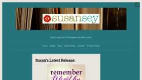 What Susansey.com website looked like in 2018 (5 years ago)