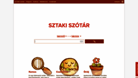 What Szotar.sztaki.hu website looked like in 2018 (5 years ago)