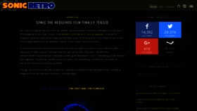 What Sonicretro.org website looked like in 2018 (7 years ago)