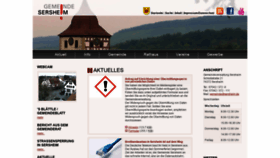 What Sersheim.de website looked like in 2018 (5 years ago)