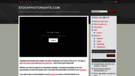 What Stockphotorights.com website looked like in 2018 (5 years ago)