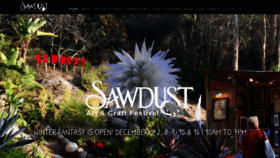 What Sawdustartfestival.org website looked like in 2018 (5 years ago)