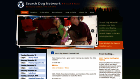 What Searchdogs.org website looked like in 2018 (5 years ago)