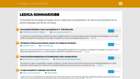 What Sommarjobbsverige.se website looked like in 2018 (5 years ago)