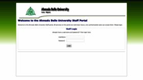 What Staff.abu.edu.ng website looked like in 2018 (5 years ago)