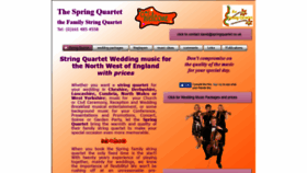 What Springquartet.co.uk website looked like in 2018 (5 years ago)