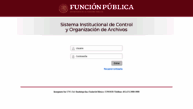 What Sicoa.funcionpublica.gob.mx website looked like in 2018 (5 years ago)