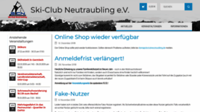 What Skiclubneutraubling.de website looked like in 2018 (5 years ago)
