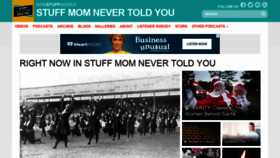 What Stuffmomnevertoldyou.com website looked like in 2018 (5 years ago)