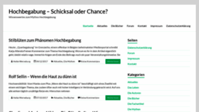 What Schicksal-hochbegabung.de website looked like in 2018 (5 years ago)