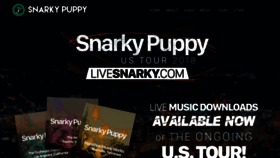 What Snarkypuppy.com website looked like in 2018 (5 years ago)