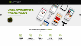 What Savvycomsoftware.com website looked like in 2018 (5 years ago)