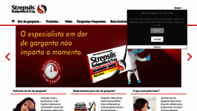 What Strepsils.com.br website looked like in 2018 (5 years ago)