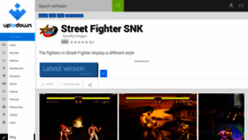 What Street-fighter-snk.en.uptodown.com website looked like in 2018 (5 years ago)