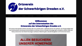 What Schwerhoerige-dresden.de website looked like in 2018 (5 years ago)