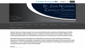 What Stjohnneumannsc.com website looked like in 2018 (5 years ago)