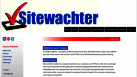 What Sitewachter.nl website looked like in 2018 (5 years ago)