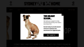 What Sydneydogsandcatshome.org website looked like in 2018 (5 years ago)